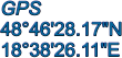 GPS 4846'28.17"N 1838'26.11"E